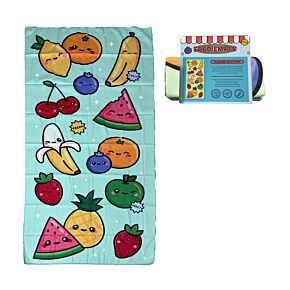 Serviette de Plage en Microfibre - Foodiemals Pastèque & Fruits d'Eté