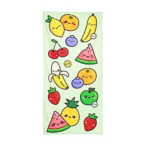 Serviette de Plage en Microfibre - Foodiemals Pastèque & Fruits d'Eté