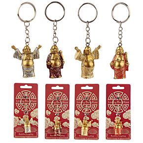 Porte-clé Pailleté - Bouddha Porte Chance