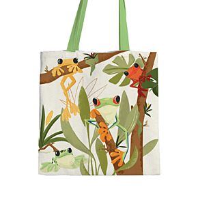 Tote bag réutilisable - Tropical Tree Frogs Grenouilles Tropicales
