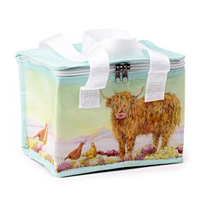 Sac Repas Isotherme en Plastique Recyclé rPET Jan Pashley Highland Coo Cow - Vache