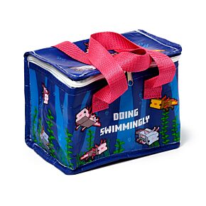 Sac Repas Isotherme en Plastique Recyclé RPET - Minecraft Axolotl
