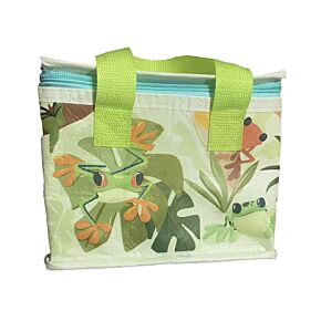 Sac Repas Isotherme en Plastique Recyclé RPET - Tropical Frogs Grenouilles Tropicales