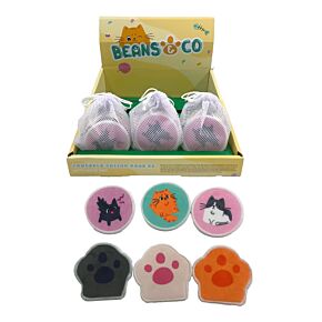 Lot de 6 Disques démaquillants réutilisables - Beans & Co Chats