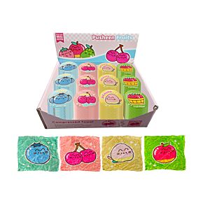 Serviette de Voyage Compressée - Pusheen le Chat Fruits 