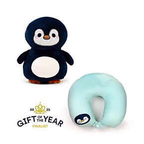 Coussin de Voyage Swapseazzz 2-in-1 - Adoramals Ocean Pingouin 