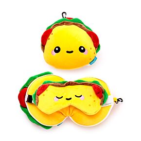 Relaxeazzz Foodiemals Frida Le Taco Coussin de voyage 2 en 1 