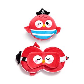 Relaxeazzz Jolly Roger Bembo Le Perroquet Pirate Coussin de voyage 2 en 1
