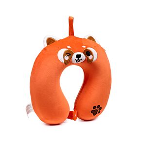 Coussin de Voyage Relaxeazzz Peluché Mémoire de Forme - Ru le Panda Roux Adoramals