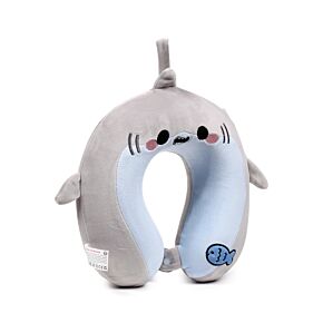 Coussin de Voyage Relaxeazzz Peluché Mémoire de Forme - Archie le Requin Adoramals 