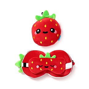 Relaxeazzz Elidi la Fraise Coussin de voyage 2 en 1  