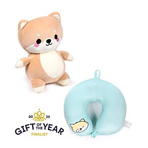 Coussin de Voyage Swapseazzz 2-in-1 - Shuggs le Shiba Inu 