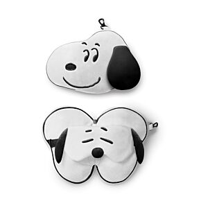 Relaxeazzz Snoopy Coussin de voyage 2en1  