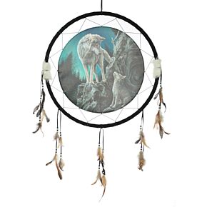 Attrape-rêve Lisa Parker 60cm Loup Chef de Meute