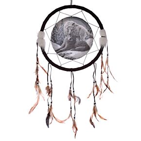 Attrape-rêves Lisa Parker - Amour des Loups 33cm
