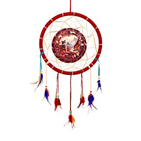 Attrape-rêves Loup d'Automne 33cm