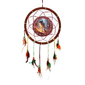 Attrape-rêves Loup & Ourson 33cm