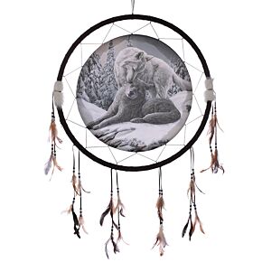 Attrape-rêves Lisa Parker - Amour des Loups 60cm