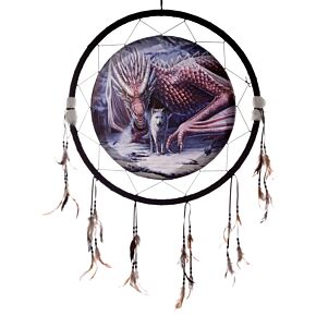 Attrape-rêves Lisa Parker - Alliance Dragon & Loup 60cm