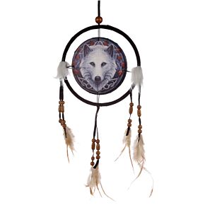 Attrape-rêves Lisa Parker - Loup Gardien Des Chutes 16cm