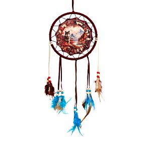 Attrape-rêves Loup d'Automne 16cm