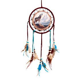 Attrape-rêves Loup des Montagnes 16cm 