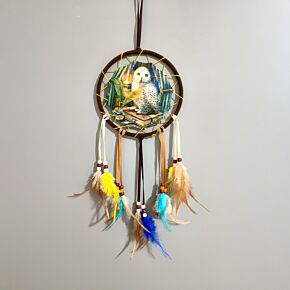 Attrape-rêves Lisa Parker Hibou Gardien des Invocations 16cm