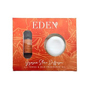 Ensemble Diffuseur en Pierre de Gypse et huile parfumée - Tonka & Bois de Oud 