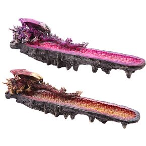 Porte-encens Attrape-cendres Dragon & Géode