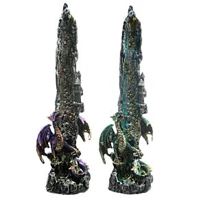 Porte-encens Attrape-cendres Chute d Eau et Dragon