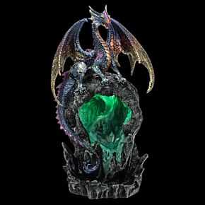 Brûleur d&#039;Encens Refoulement Reflux Backflow LED Dragon de Glace Dark Legends