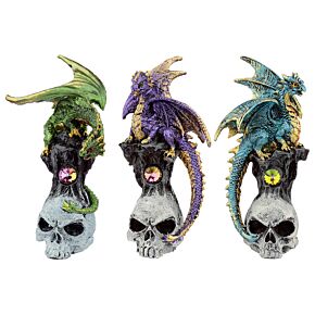 Figurine Dark Legends - Crâne de Dragon Pierre Précieuse
