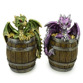 Figurine Elements - Bébé Dragon dans Tonneau