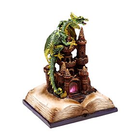 Dragon Elément Terre sur Château Enchanté à LED - Dark Legends