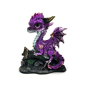 Bébé Dragon Mignon Améthyste - Dragons Elementaires