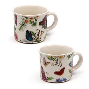Ensemble de 2 Tasses à Expresso - Butterfly Meadows 