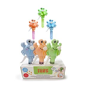 Mini Ventilateur à Main avec Jouet à Bulles - Crabe