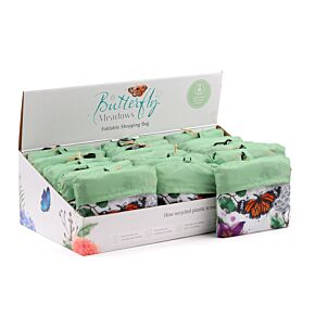 Sac Shopping Pliable et réutilisable Butterfly Meadows