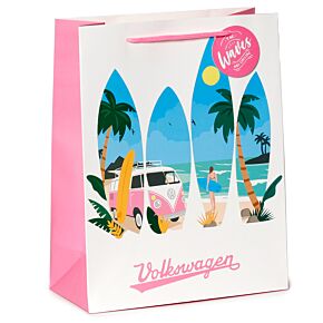 Sac Cadeau Volkswagen - Van Bus Combi VW T1 The Waves are Calling (Grand)