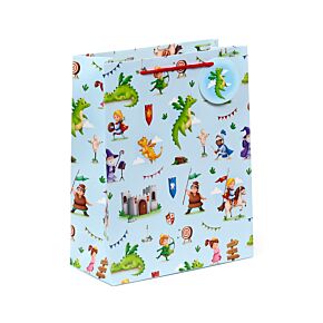 Sac Cadeau - Chevaliers & Dragons (Grand)