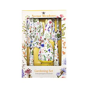 Set de Jardinage 3 outils Pelle, Griffe et Gants - Nectar Meadows 