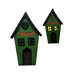Grande Maison d'Halloween à LED - Maison Effrayante