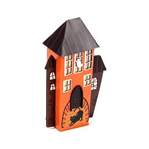 Maison d'Halloween à LED - Chat Noir & Fantôme 