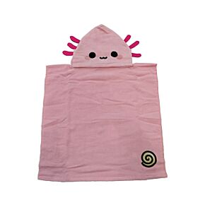 Serviette à capuche pour enfant - Adoramals Maddie l'Axolotl 