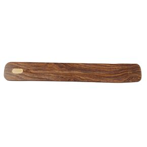 Porte Encens Attrape-cendres en Bois de manguier incrusté de bois clair