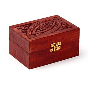 Coffret à huiles essentielles en Bois de Manguier ( 12 flacons ) d1