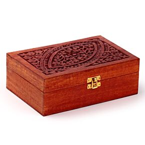 Coffret à huiles essentielles en Bois de Manguier ( 24 flacons ) d1