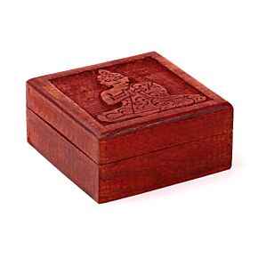 Boîte à bijoux En Bois de Manguier Boudha Thailandais sculpté
