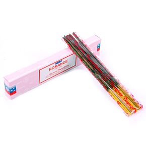 12 Bâtons Encens Satya Nag Champa 15g, Romance, Rose