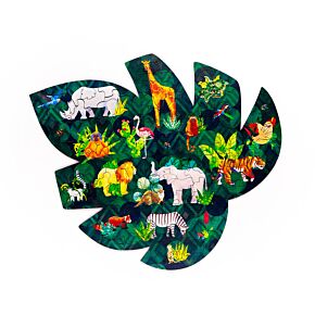 Puzzle en bois 130 pièces - Animal Kingdom 